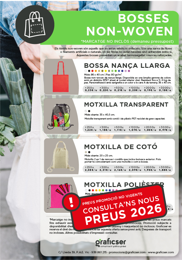 260112 PROMOCIÓ BOSSES NON WOVEN