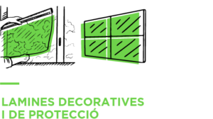 CONA làmines decoratives i de protecció efecte glaçat protecció solar antidecoloració seguretatOK