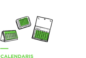 ICONA calendaris sobretaula paret butxaca magnètics alfombretes personalitzats