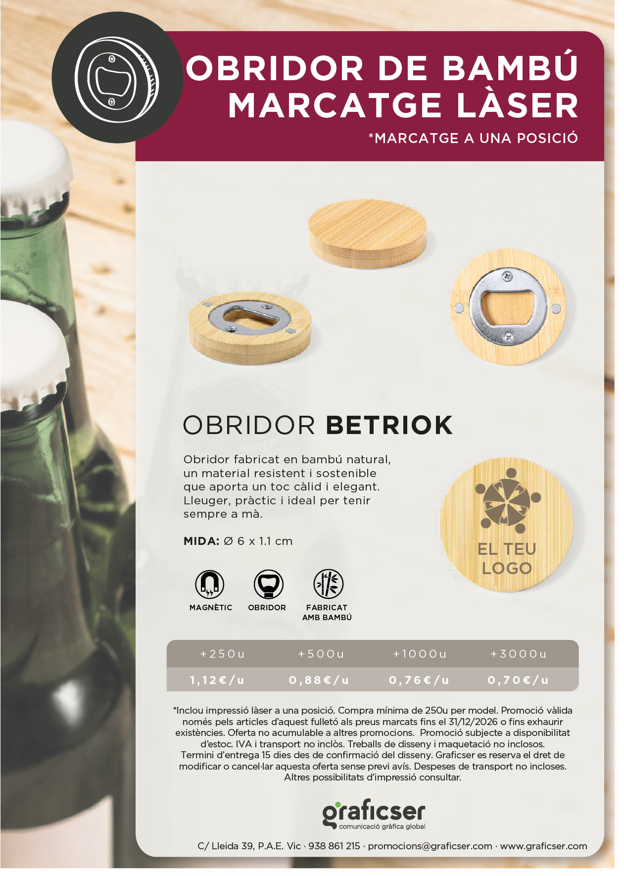 260917 PROMOCIÓ OBRIDOR LÀSER x @