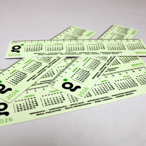 CALENDARIS REGLES FOTOLLUMINISCENTS CALENDARIS REGLES FOTOLLUMINISCENTS